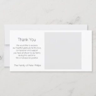 Le Merci de sympathie de modèle ajoutent l'image