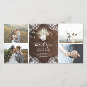 Le Merci Mariage du  du souffle de Mason Jar