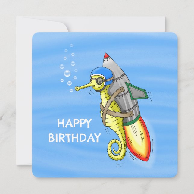 Le merveilleux cheval de mer de Rocket Jaune (Devant)