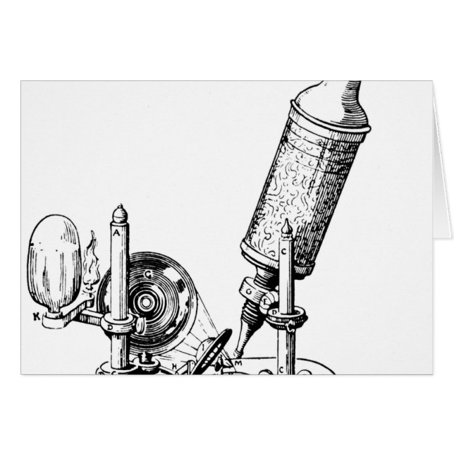 Le microscope de Robert Hooke (Devant horizontal)