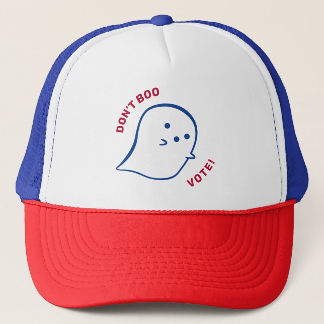 Le mignon fantôme ne bouge pas, votez ! Casquette  (Devant)