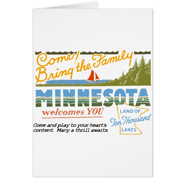 Le Minnesota - terre des lacs ten Thousand (Devant)