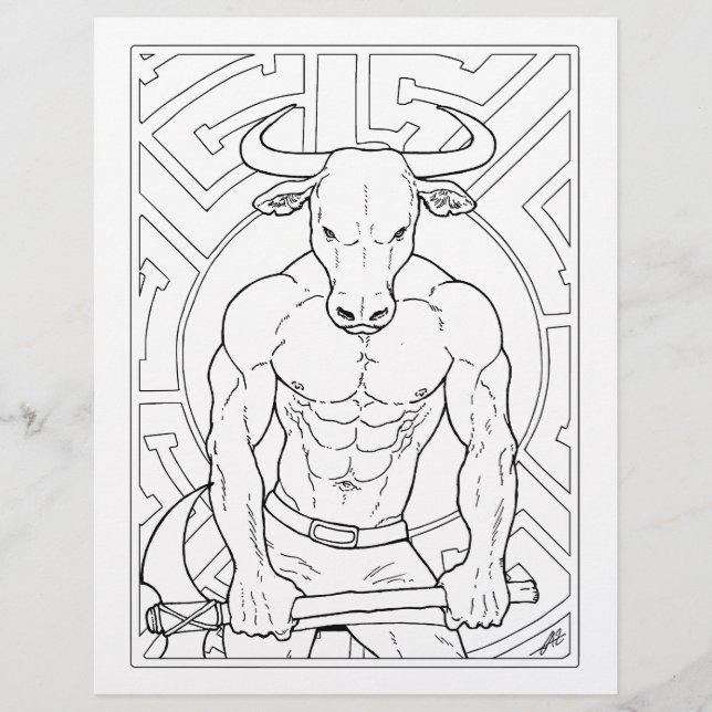 Le Minotaure - Colorin Page. (Devant)