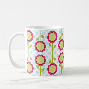 Le mod fleurit tasse de Cofee
