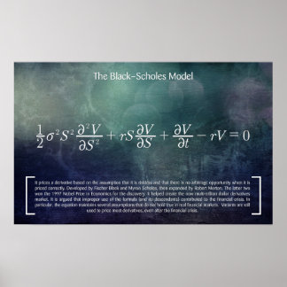 Le modèle Black-Scholes - Poster Math