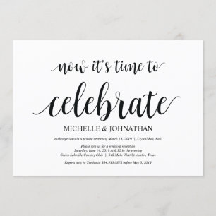 le moment de célébrer, invitations de fuite de mar