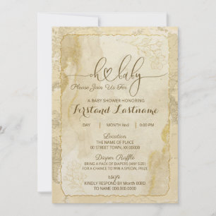 Le monde attend une invitation Baby shower