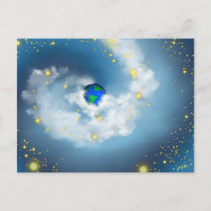 Le Monde Dans Ses Mains Carte Postale