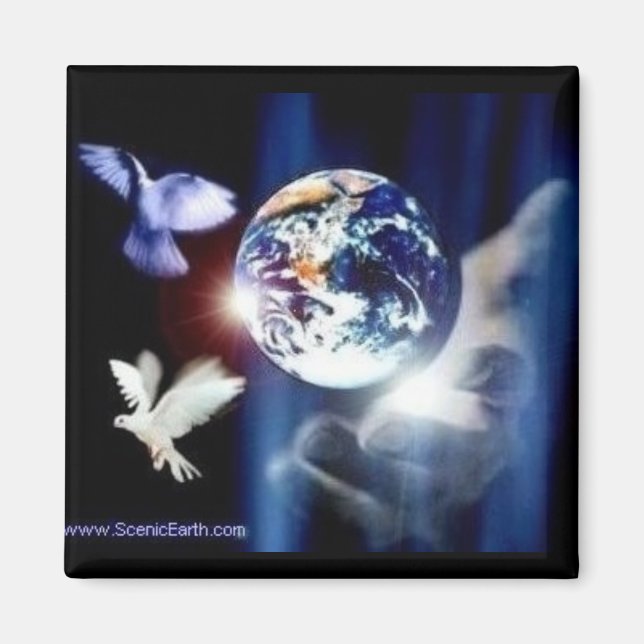 Le Monde entier de la main de Dieu dans son Magnet (Devant)