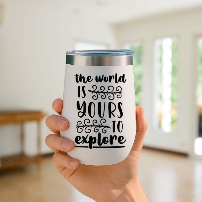 Le monde est à vous pour explorer Travel Mug Insul (Créateur téléchargé)