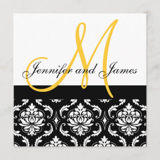 Le monogramme de faire-part de mariage appelle la
