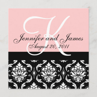 Le monogramme de faire-part de mariage appelle la