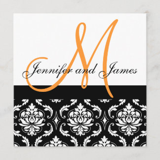 Le monogramme de faire-part de mariage appelle la