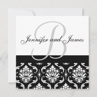 Le monogramme de faire-part de mariage appelle la