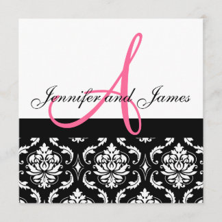 Le monogramme de faire-part de mariage appelle la