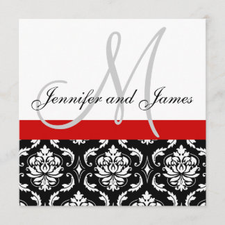 Le monogramme de faire-part de mariage appelle la