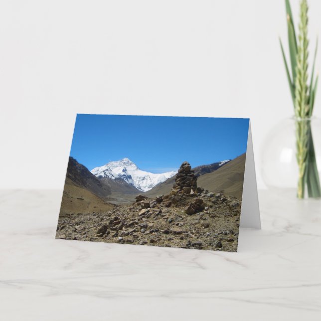 Le mont Everest • Carte de voeux (Devant)