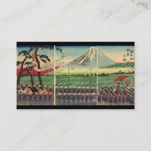 Le mont Fuji circa la carte de visite