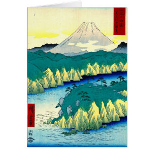 Le mont Fuji du lac 1858 Hakone
