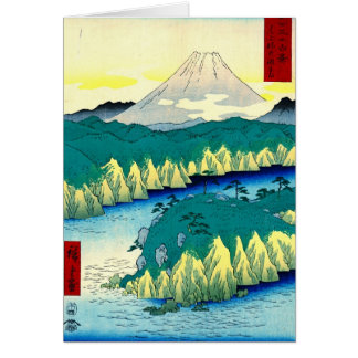 Le mont Fuji du lac 1858 Hakone