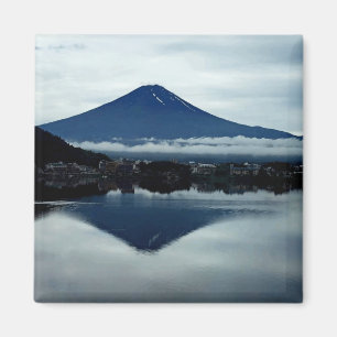 Le mont Fuji Japon aimant de carré de 2 pouces