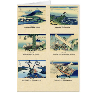 Le Mont Fuji vue 31 à 36