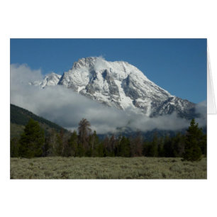Le mont Moran et les nuages à Grand Teton