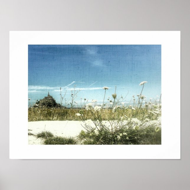 Le Mont Saint Michel View Normandy France Poster (Devant)