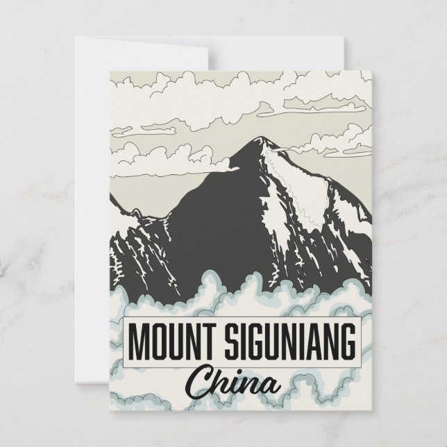 Le mont Siguniang Chine (Devant)