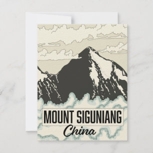 Le mont Siguniang Chine