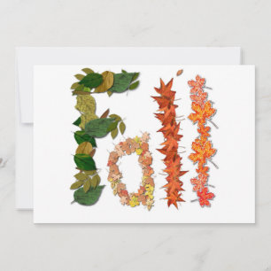 Le mot " Automne " écrit dans les graphiques en fe