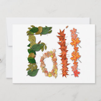 Le mot " Automne " écrit dans les graphiques en fe