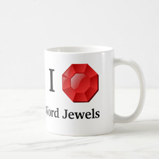 Le mot Jewels la tasse