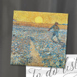 Le moteur | Magnet de carte postale Vincent Van Go<br><div class="desc">The Sower (1888) de l'artiste post-impressionniste néerlandais Vincent Van Gogh. L'oeuvre originale est une huile sur toile. La scène du paysage montre un fermier dans un champ abstrait avec le soleil jaune vif en arrière - plan. Utilisez les outils de conception pour ajouter du texte personnalisé ou personnaliser l'image.</div>