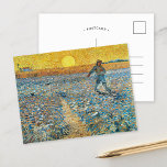 Le moteur | Vincent Van Gogh Carte postale<br><div class="desc">The Sower (1888) de l'artiste post-impressionniste néerlandais Vincent Van Gogh. L'oeuvre originale est une huile sur toile. La scène du paysage montre un fermier dans un champ abstrait avec le soleil jaune vif en arrière - plan. Utilisez les outils de conception pour ajouter du texte personnalisé ou personnaliser l'image.</div>