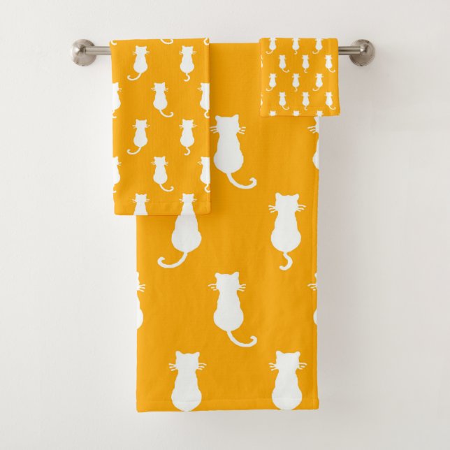 Le Motif blanc Polka Dot Isolé sur la Tangérine (En situation)