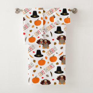 Le motif mignon de thanksgiving avalent donnent