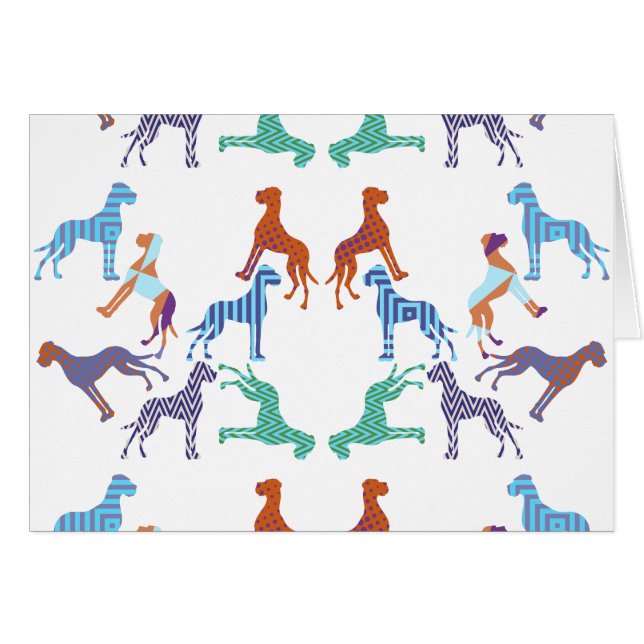 le motif Motif Dogue Allemand (Devant horizontal)