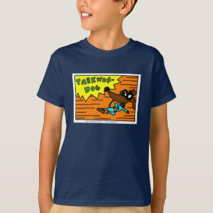 Le moucheron "TAEKWON-DOG" badine le T-shirt fonc