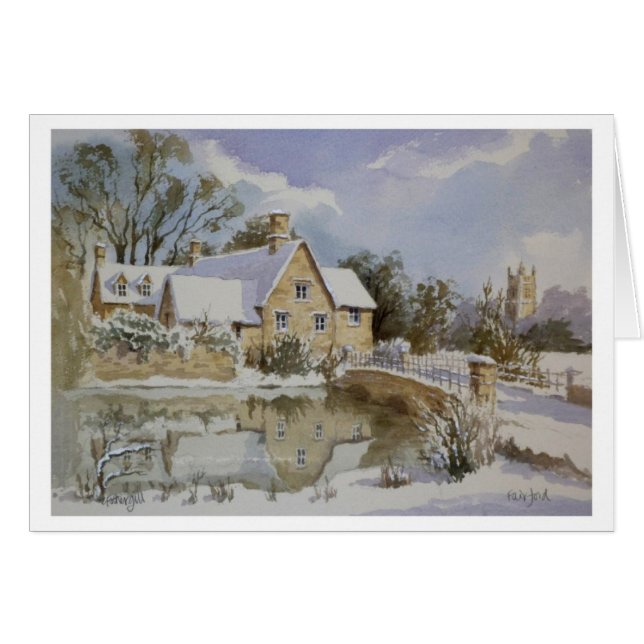 Le moulin Fairford dans la neige 001 (Devant horizontal)