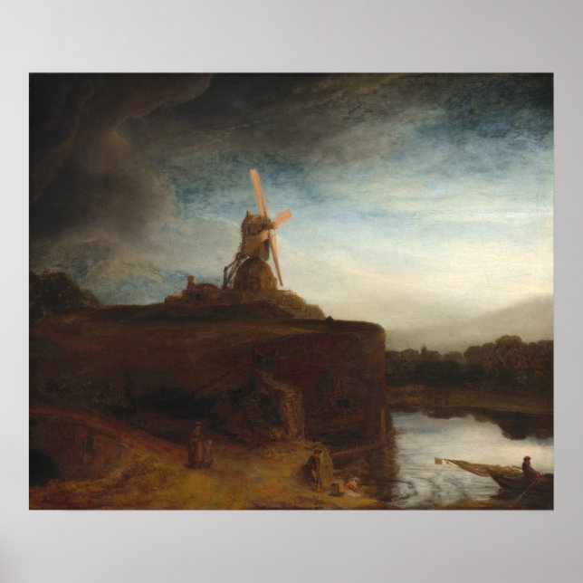 Le moulin - Poster de Rembrandt Fine Art (Devant)