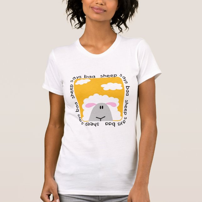 Le mouton indique des T-shirts et des cadeaux de (Devant)