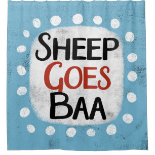 Le mouton va à Baa Douche rideau
