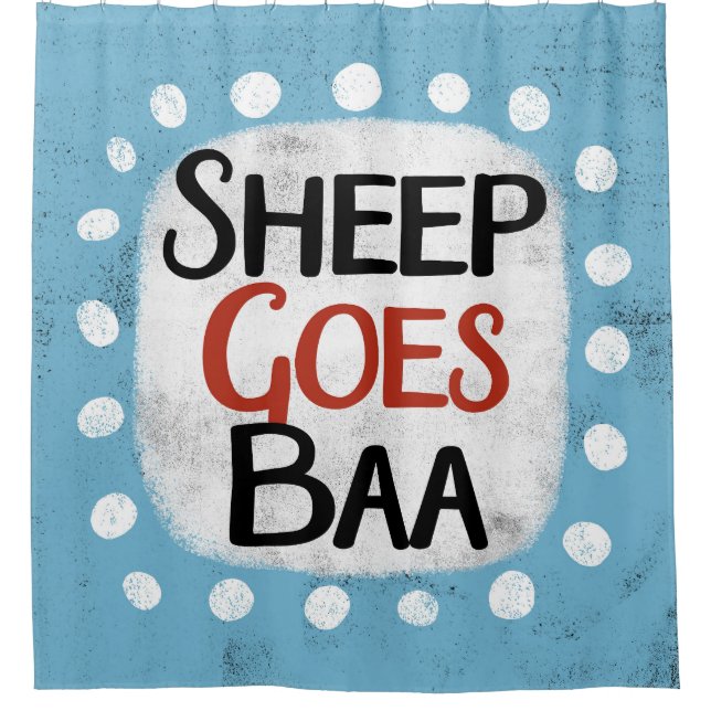 Le mouton va à Baa Douche rideau (Devant)
