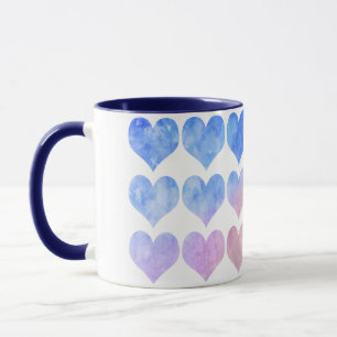 Le mug à cœur bleu