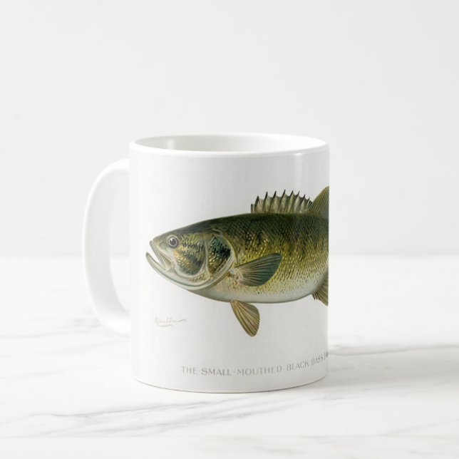 Le Mug du Pêcheur d'Achigans à Petite Bouche (Devant gauche)
