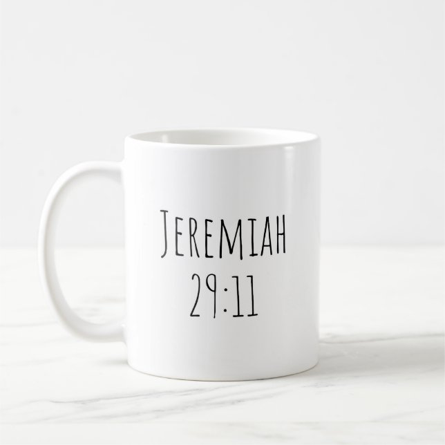 Le mug "Jérémie 29:11" (Gauche)