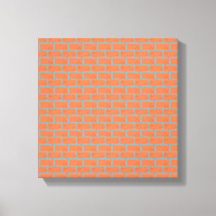 Le mur de briques a enveloppé la toile 12" X12",