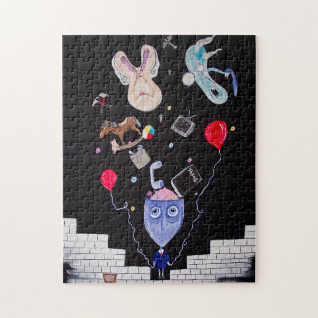 Le mur du rose - puzzle (Vertical)