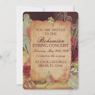 Le musicien - Carte d'invitation